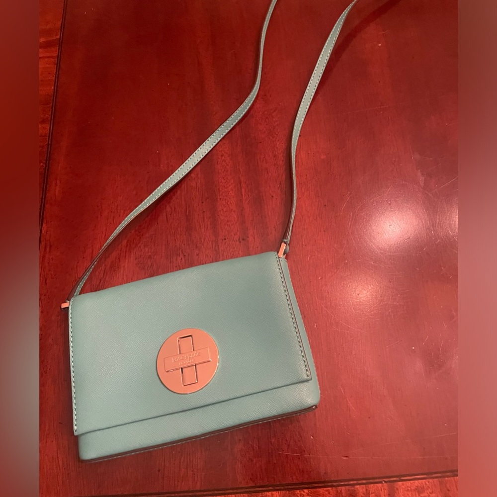 Kate Spade Saffiano Leather Crossbody / Turquoise